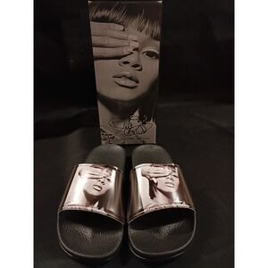 Women's Cross Color Left Eye Legacy Slides Size 6